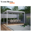 Jardim bioclimático moderno pérgula personalizada de alumínio 6 × 4 pérgula manual com controle remoto toldo pérgula externa