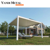 Popular pérgola de alumínio branco ao ar livre, villa, pátio, pergolado de lazer, venezianas, pérgula de folha dupla de alumínio