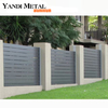 Cerca decorativa de jardim mais vendida Cerca de metal alumínio durável de alta qualidade fabricação personalizada Yandi