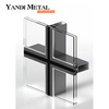 Barra de corte a quente Topwindow perfil sem moldura, vidro de alumínio e parede de cortina de alumínio