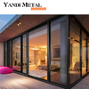 As mais recentes portas de pátio de luxo da Villa Design moderno exterior à prova de vento portas de vidro deslizantes de alumínio à prova de som