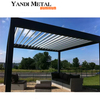 Design moderno Sistema bioclimático externo Louvre Pérgula de alumínio Pérgula de metal sob medida
