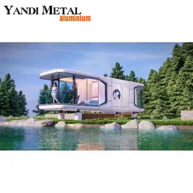 Renovação de fábrica 2024 Única história 20 pés 40 pés casa de aço pré-fabricada Apple Pod Space pod Office pod Hotel painel mezanino