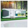 Cápsula de espaço familiar móvel Smart Camping de estilo moderno com cortinas de hotel ativadas por voz