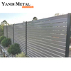 Painéis de cerca de metal para jardim modernos Ripas de cerca de alumínio opcionais com revestimento em pó anodizado Painéis de cerca de privacidade de alumínio