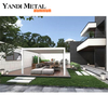 Popular pérgola de alumínio branco ao ar livre, villa, pátio, pergolado de lazer, venezianas, pérgula de folha dupla de alumínio