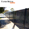 Sistema de cerca de alumínio com veneziana de metal para jardim, cerca de alumínio durável, painéis de cerca com veneziana personalizada
