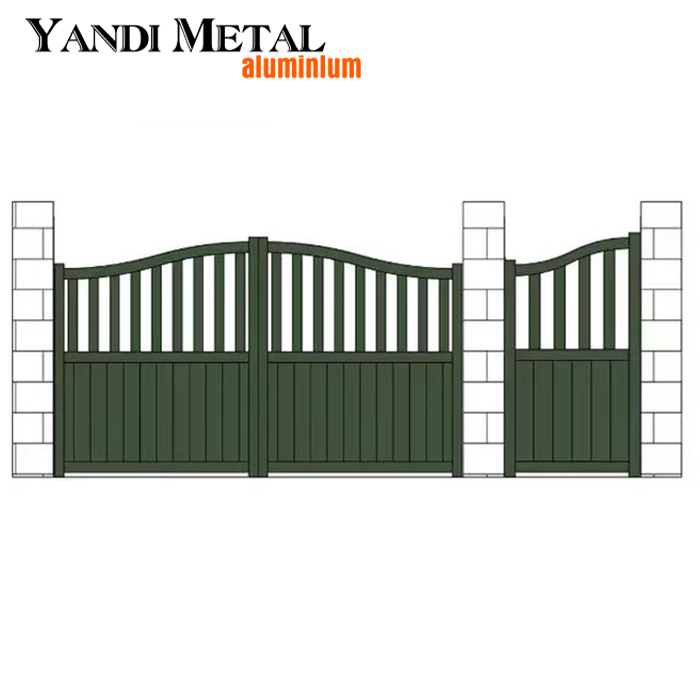 Porta giratória de alumínio Design de porta de soldagem de metal soldado Porta giratória automática Porta deslizante dupla elétrica