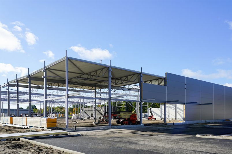 Componentes pré-fabricados de alumínio para projetos de construção rápida