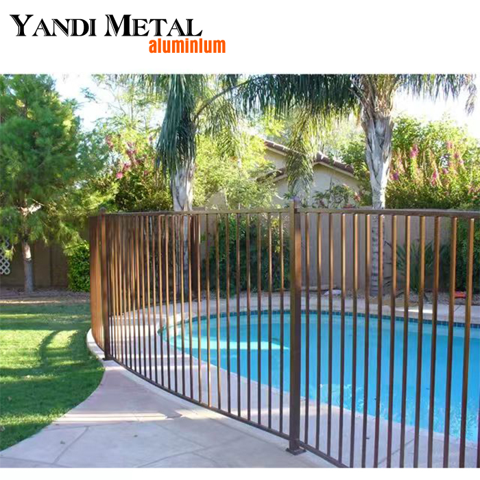 Cerca de segurança decorativa Cerca de jardim Alumínio Cerca de metal moderna A qualidade do alumínio é boa