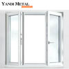 Estrutura de isolamento residencial Yandi Janela de batente fixa com moldura de alumínio de metal com vidros duplos