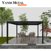 Pavilhão de telhado elétrico de alta qualidade Toldo de pátio Pérgola com persiana de alumínio elétrica dupla à prova d'água
