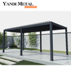 Venda imperdível nova pérgola persianas de alumínio para exterior persianas pergoladas chinesas à prova d'água