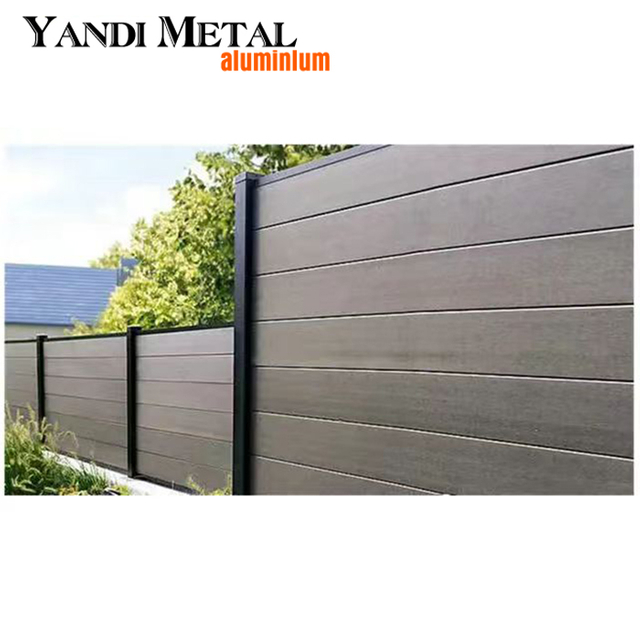 Nova cerca de tela Wpc de privacidade fácil de montar Painel de cercas de jardim, treliças e portões