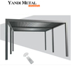 Design moderno Sistema bioclimático externo Louvre Pérgula de alumínio Pérgula de metal sob medida