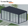 Gazebos de vidro à prova d'água 3x3 3x4, gazebos para áreas externas, terraço, gazebos de alumínio, personalizado, luxo, exterior, telhado de metal, jardim de alumínio