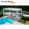 Exterior 3*3 3*4 toldo pergolado de alumínio pergolado pavilhão elétrico à prova d'água kit de telhado de pérgula bioclimática