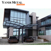 Garagem de alumínio com telhado de clarabóia Venda quente Carport de alumínio atraente econômico com telhado de vidro de alumínio