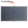 Yandi Alumínio Privacy Estate Gates Portas de garagem elétricas automáticas deslizantes para pátio de jardim portas de alumínio de metal