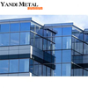 Parede de cortina de vidro exterior de construção de vidro temperado de alta qualidade sistema de unidade de janela parede de cortina de vidro de alumínio