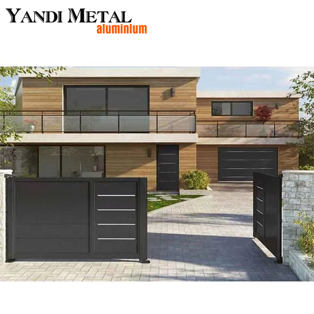 Yandi design de porta moderna personalizada, porta de alumínio, design de fábrica, porta de alumínio doméstica quente