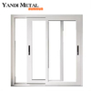 Sistema de porta de janela deslizante personalizada de design moderno Janela deslizante de alumínio com impacto de furacão com vidros duplos