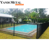 Venda imperdível cerca de metal de segurança para piscina de topo plano varanda cerca de liga de alumínio revestida em pó