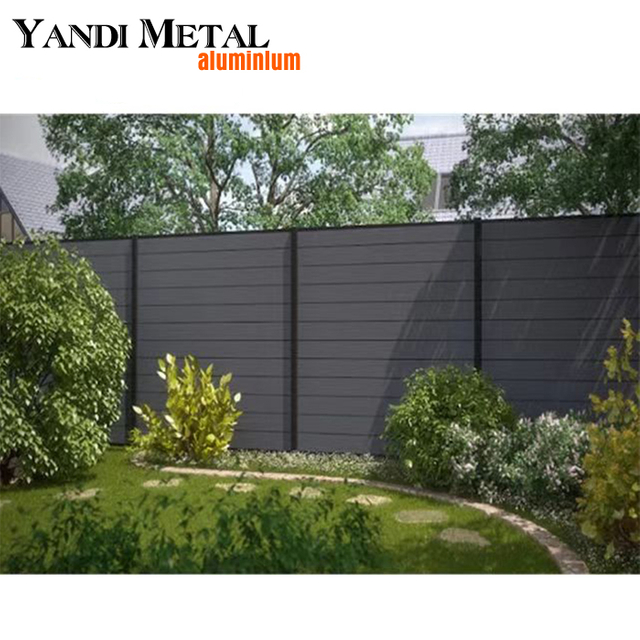 Cerca de alumínio por atacado Cerca de segurança para jardim Cerca de privacidade para jardim Fabricante Yandi