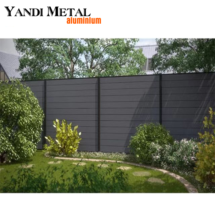 Cerca de alumínio por atacado Cerca de segurança para jardim Cerca de privacidade para jardim Fabricante Yandi