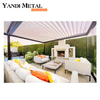 Pérgola com persiana personalizada para jardim Pérgula externa Pérgula elétrica de alumínio