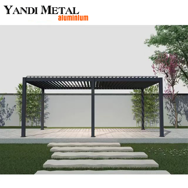 Venda imperdível nova pérgola persianas de alumínio para exterior persianas pergoladas chinesas à prova d'água