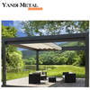 Personalizado 3 × 4 Villa Factory Arch telhado sistema elétrico à prova d'água Pavilhão de metal Persianas bioclimáticas Pérgula de alumínio