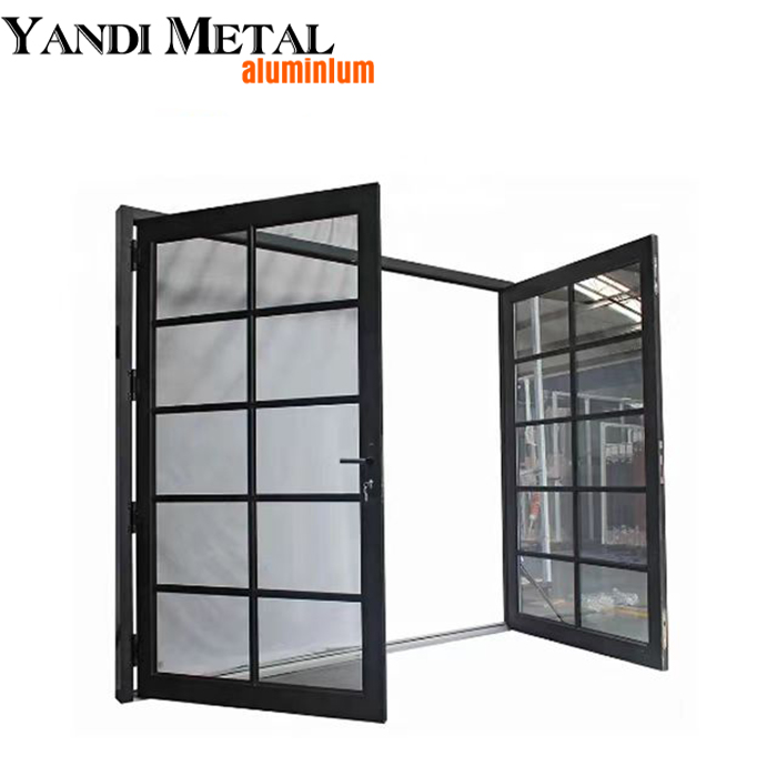 Design simples Casa resistente linda entrada frontal portas deslizantes de alumínio para casa e ao ar livre