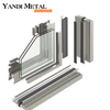 Yandi fornece casas perfis push-pull Porta deslizante de alumínio Janelas Janelas de alumínio Janelas residenciais à prova de som