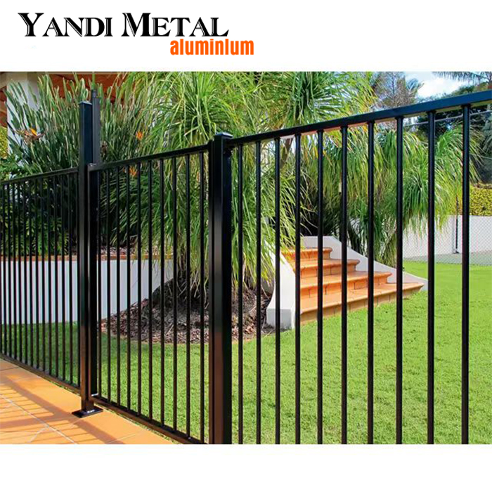 Cerca clássica de alumínio para jardim ao ar livre Cerca de alumínio para casa, varanda, quintal, piscina, cerca personalizada de metal