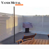 Painéis de cerca de metal para jardim modernos Ripas de cerca de alumínio opcionais com revestimento em pó anodizado Painéis de cerca de privacidade de alumínio
