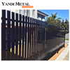 Painel de acabamento preto sistema de painel de cerca de alumínio horizontal Preço cerca de jardim à prova d'água