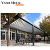 Pérgola com persiana personalizada para jardim Pérgula externa Pérgula elétrica de alumínio