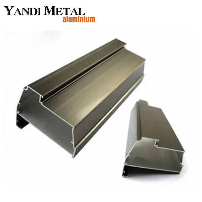 Estrutura de alumínio anodizado perfil extrudado material personalizado fabricante de perfil de alumínio 60063 de alta qualidade