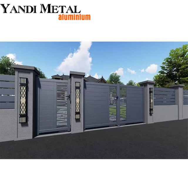 Combinação de atacado de fábrica 6063/6061/6060 T5 portão de cerca de balaustrada de alumínio