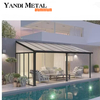 Gazebos de luxo com cobertura rígida à prova d'água para terraço Gazebos de jardim Gazebos com persianas de alumínio para exteriores