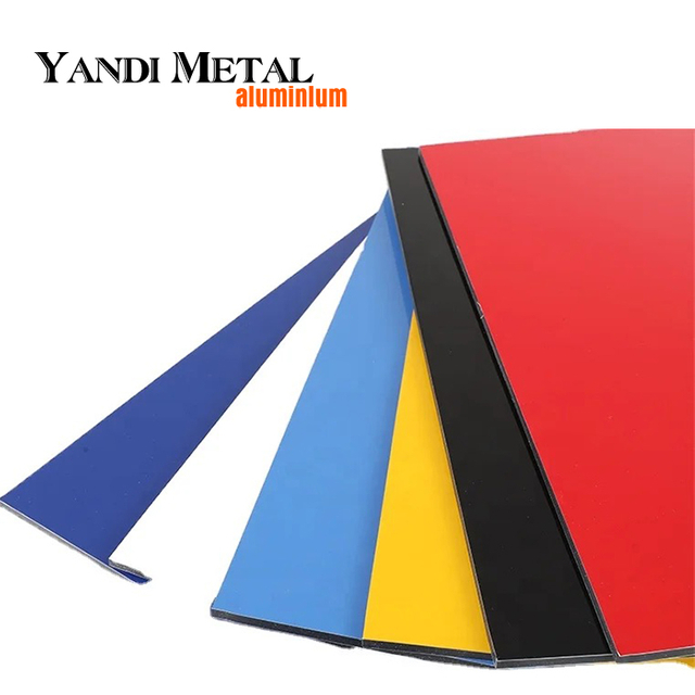 Revestimento composto de alumínio da parede de cortina do painel de 4mm PVDF ACP PVDF