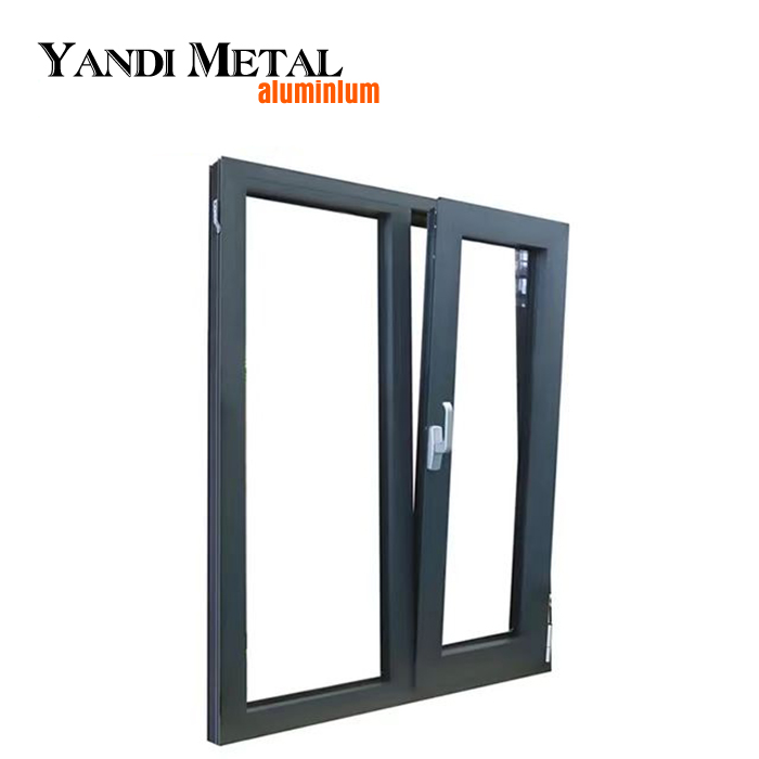 Porta da janela da varanda, resistente a furacões, resistente a impactos, janela de porão de alumínio com ruptura térmica de Vancouver