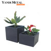 Plantador Plantador moderno de alumínio Grande plantador retangular personalizado para exterior com revestimento em pó